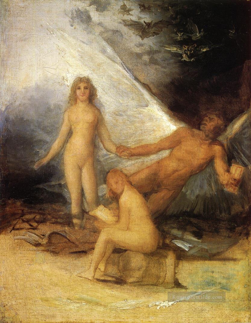 Sketch for Truth Gerettet von Zeit Francisco de Goya  Ölgemälde